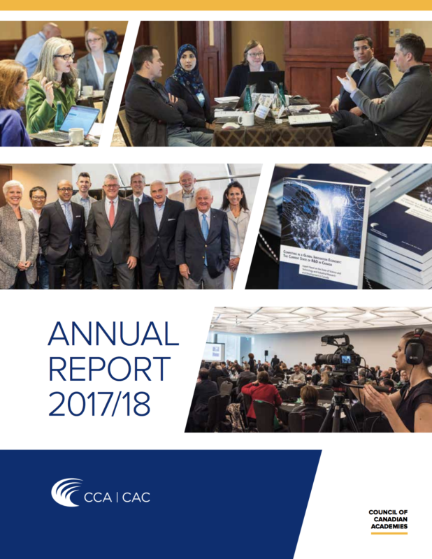 Council Of Canadian Academies | CCA | CCA Releases Its 2017/18 Annual ...